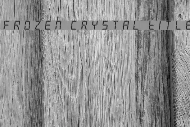 Frozen Crystal Title フォント examples