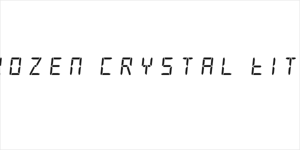 Frozen Crystal Title Logo