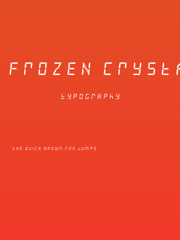 Frozen Crystal Title Poster