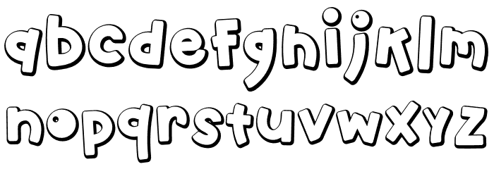 Frozen Gnome Font LOWERCASE