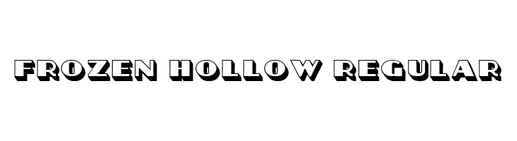 Frozen Hollow Regular  les polices de caractères gratuit tlcharger