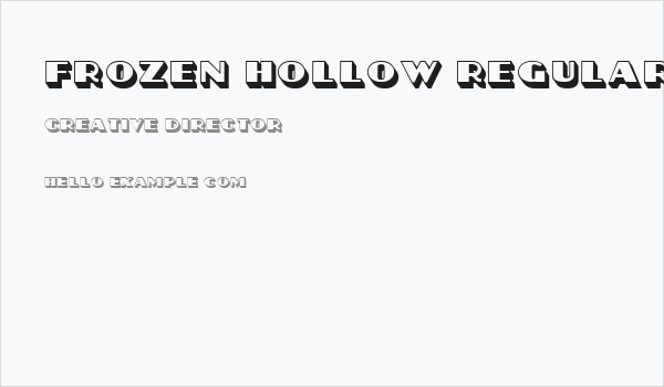 Frozen Hollow Regular Business Card