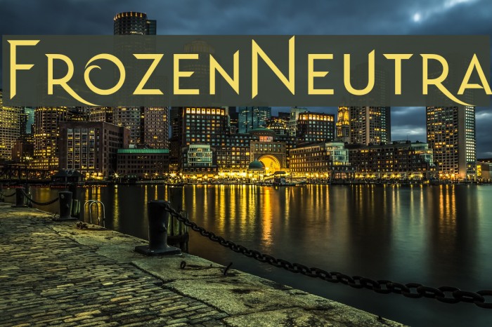 Frozen Neutra Font examples