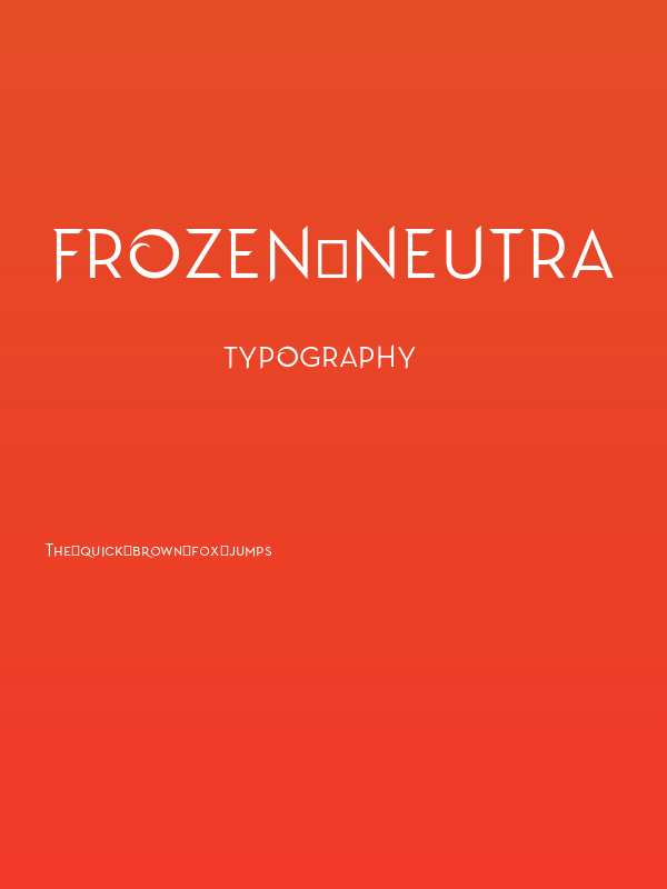 Frozen Neutra Poster