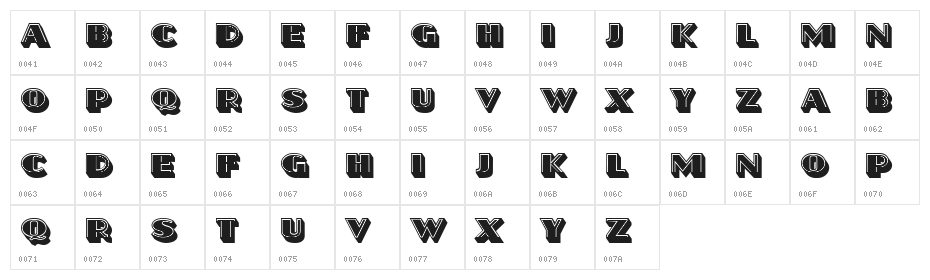 Frozen Regular Character Map