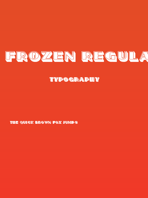 Frozen Regular Poster