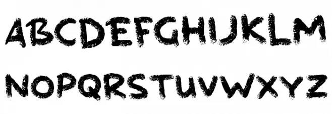 Frozeros Schriftart Groß