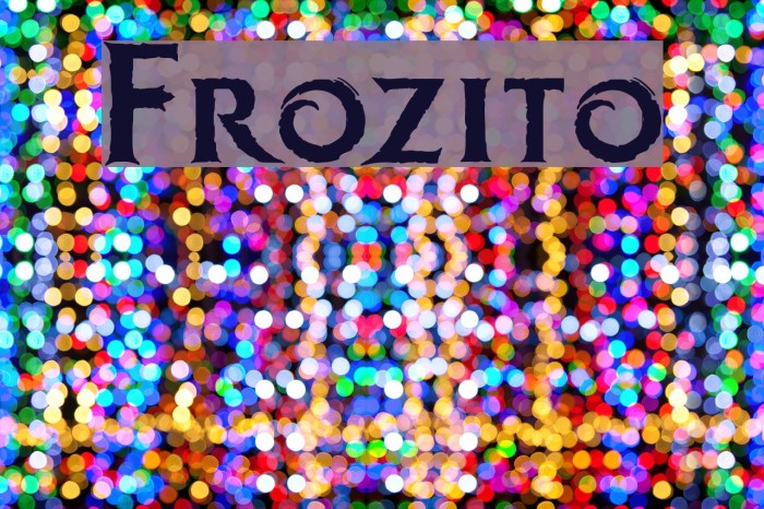 Frozito Font examples