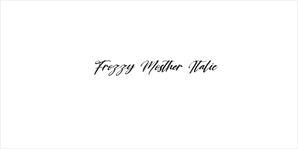 Frozzy Mosther Italic Logo