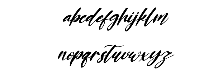 Frozzy Mosther Italic Font LOWERCASE