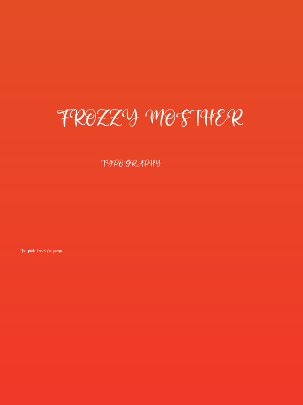 Frozzy Mosther Poster