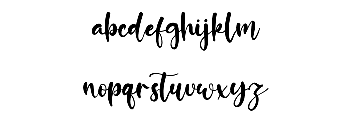 Frozzy Mosther Font LOWERCASE