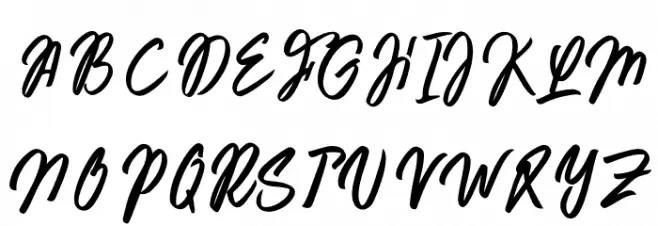 Frugal Font UPPERCASE