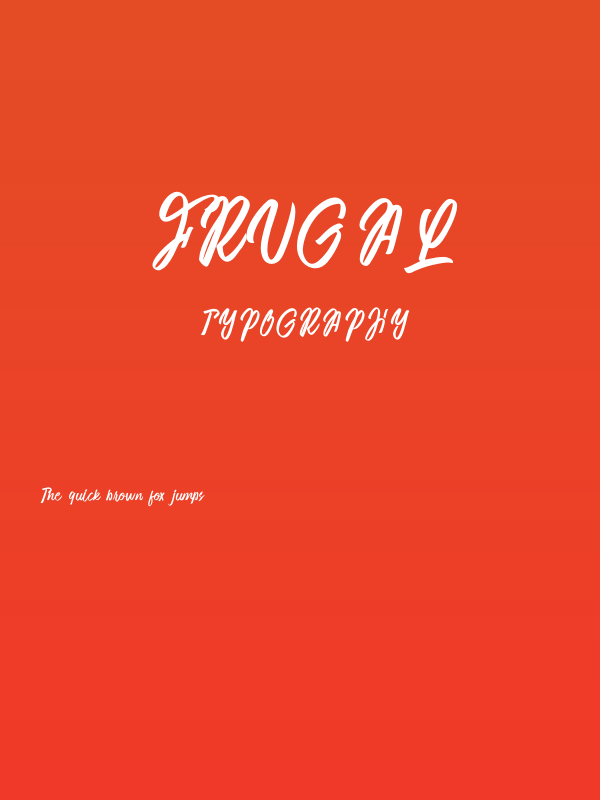 Frugal Poster