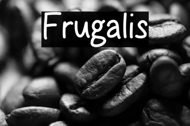 Frugalis Font examples