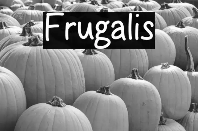 Frugalis Font examples