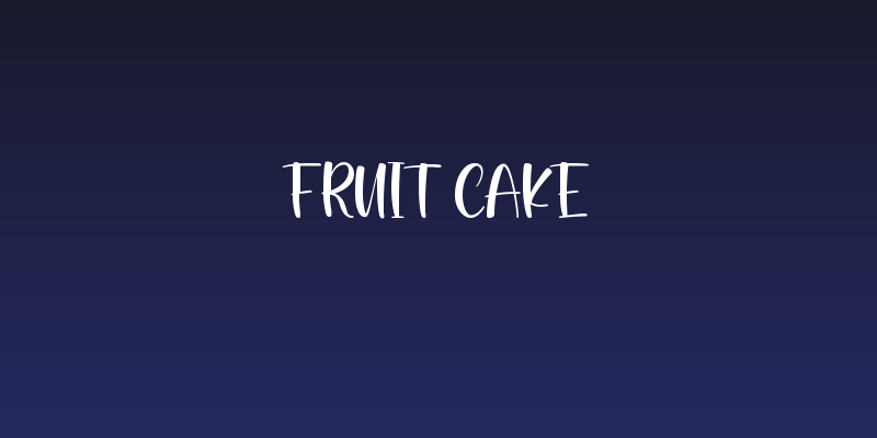 Fruit Cake Social Header