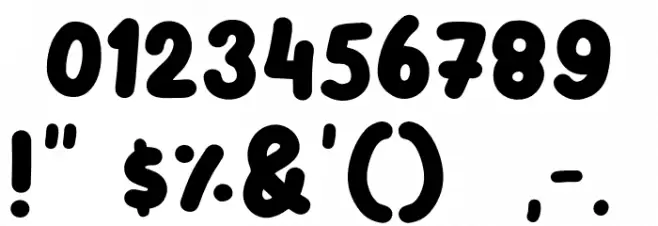 Fruit Days Font OTHER CHARS