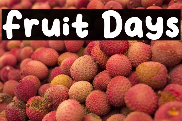 Fruit Days Example 1
