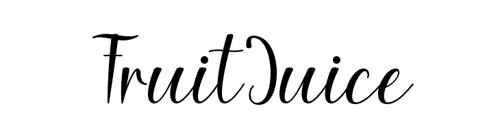 Fruit Juice  Frei Schriftart Herunterladen
