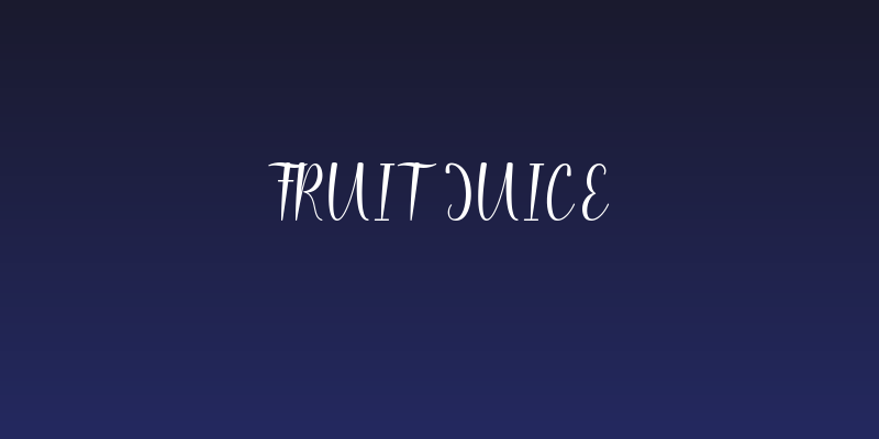 Fruit Juice Social Header