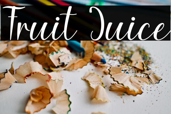 Fruit Juice Example 3