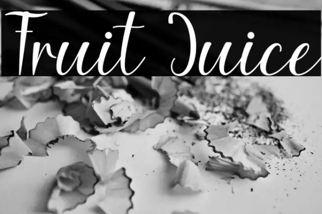 Fruit Juice Font examples