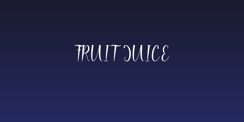 Fruit Juice Social Header