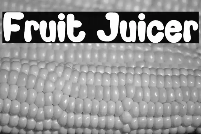 Fruit Juicer Font examples