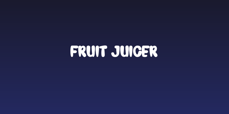Fruit Juicer Social Header