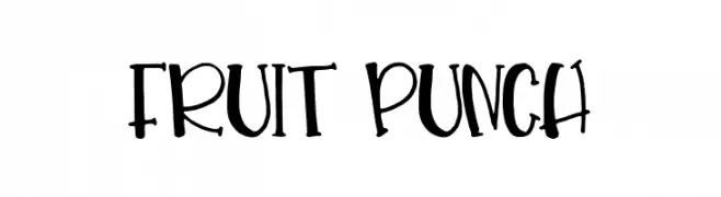 Fruit Punch  Frei Schriftart Herunterladen