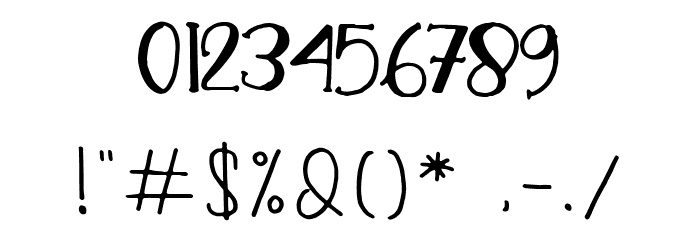 Fruit Punch Font OTHER CHARS