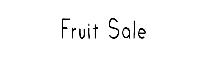 Fruit Sale  免费字体下载