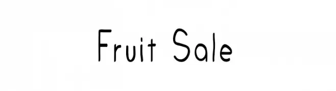 Fruit Sale  Fuentes Gratis Descargar