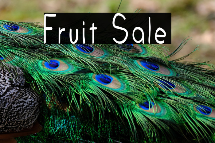 Fruit Sale Example 1
