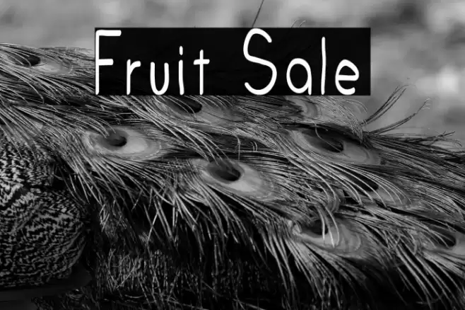 Fruit Sale Caratteri examples