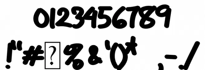 Fruit Squirting Sans Font OTHER CHARS