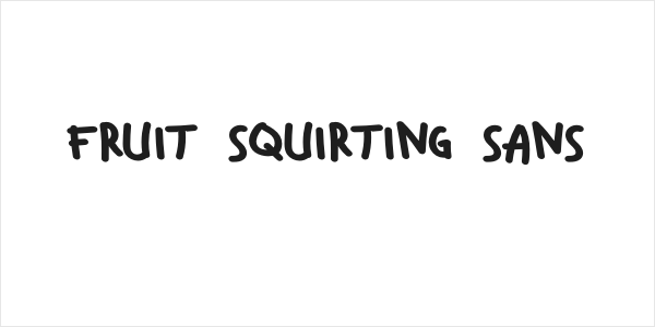 Fruit Squirting Sans Logo