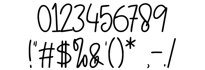 Fruit Syrup Font OTHER CHARS