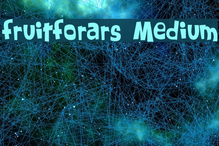 FruitForEars Medium Font examples