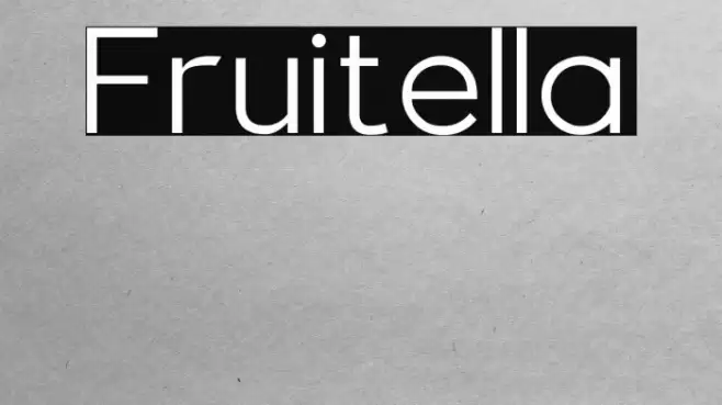 Fruitella Font examples