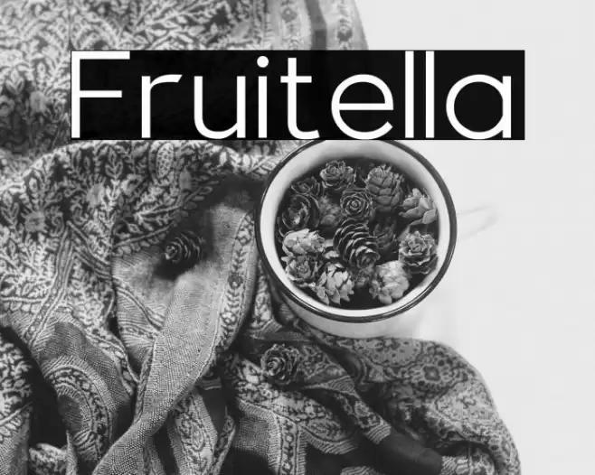 Fruitella Font examples