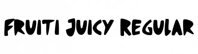 Fruiti Juicy Regular  baixar fontes gratis