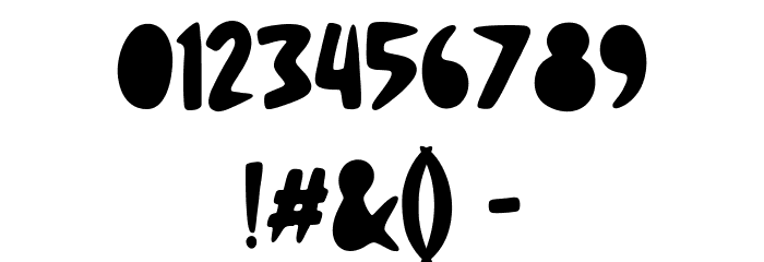 Fruiti Juicy Regular Font OTHER CHARS