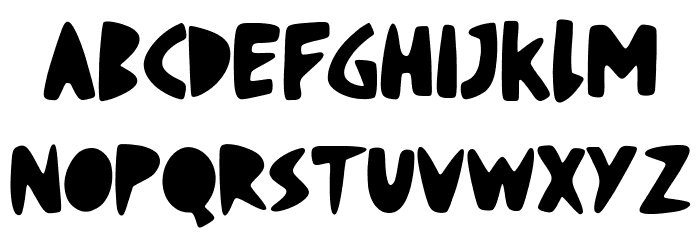 Fruiti Juicy Regular Font LOWERCASE