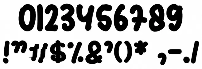 Fruits Donut Font OTHER CHARS