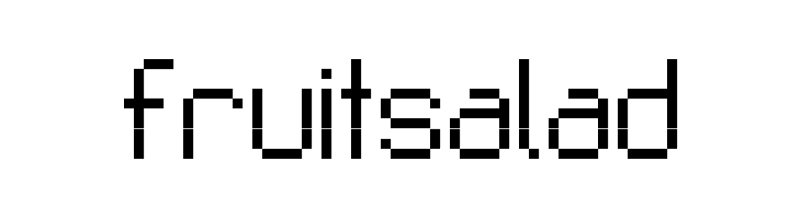 Fruitsalad  フリーフォントのダウンロード