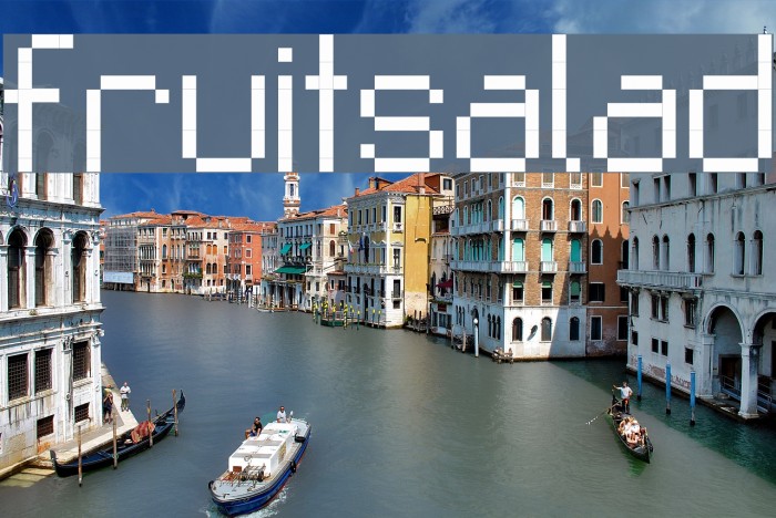Fruitsalad Font examples