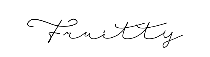 Fruitty  font caratteri gratis
