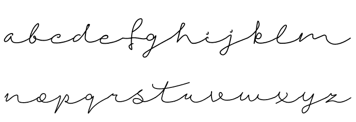 Fruitty Font LOWERCASE